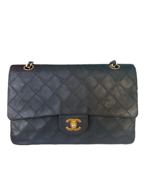 Chanel Chanel Classic Flap Vintage Black Leather with 24k Gold Hardware