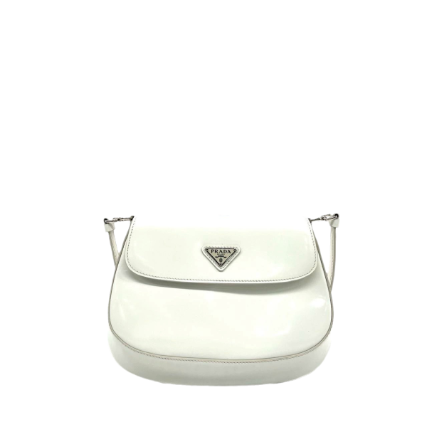 Prada Prada Cleo Flap White Leather Shoulder bag