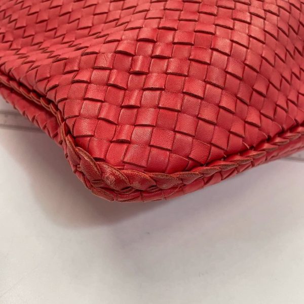 IMG 8296 Bottega Veneta Intrecciato Hobo Bag in Red leather Large