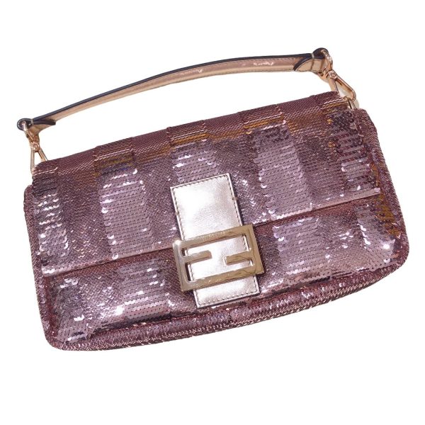 Fendi Fendi Baguette Pink Glitter sequins Never Worn