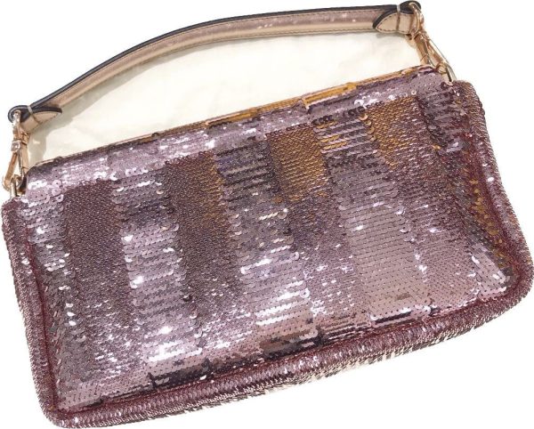 Baguette Fendi Baguette Pink Glitter sequins Never Worn