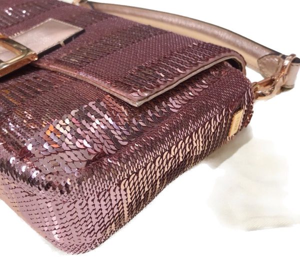 Glitter Fendi Baguette Pink Glitter sequins Never Worn