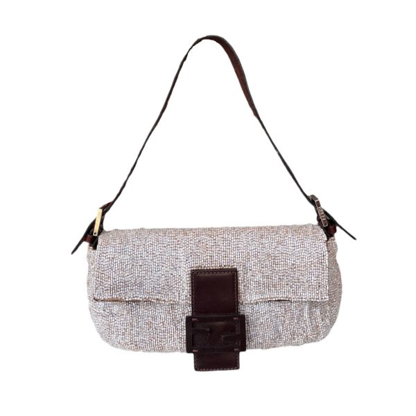 Fendi Fendi Baguette Shoulder bag with Cream Beads