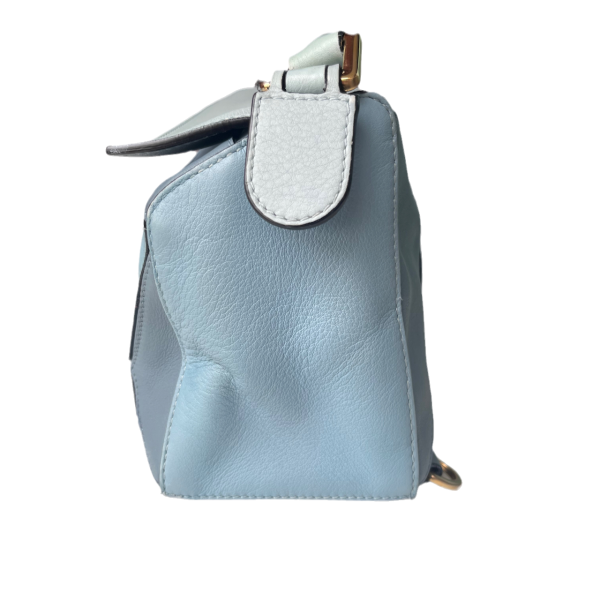 Blue Loewe Puzzle Small Multi tone Blue Leather Crossbody Bag