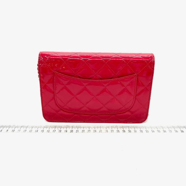 Wallet on Chain Chanel Classic WOC Wallet on Chain Fuchsia Patent Leather