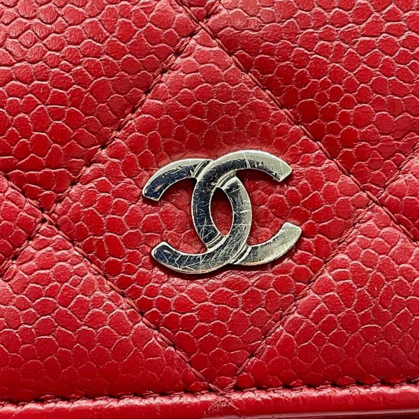 IMG 9965 Chanel Wallet on Chain Classic Flap Red Caviar Leather