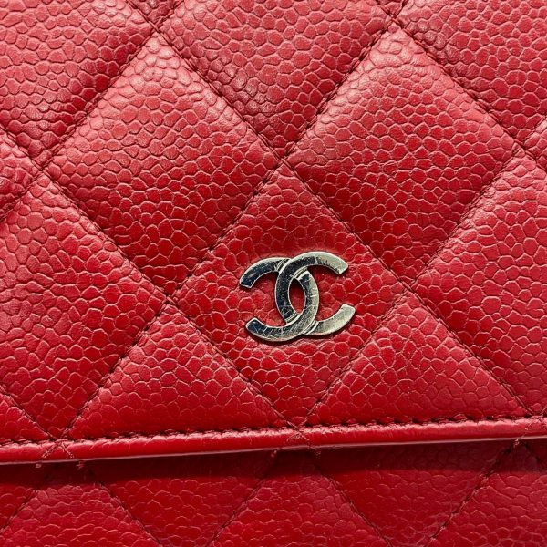 IMG 9968 Chanel Wallet on Chain Classic Flap Red Caviar Leather