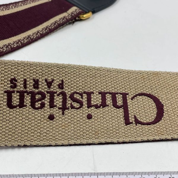 image 20309597 3fcd 4c85 a886 6410bee5ffa5 Dior Saddle Strap maroon canvas with Dior Logo