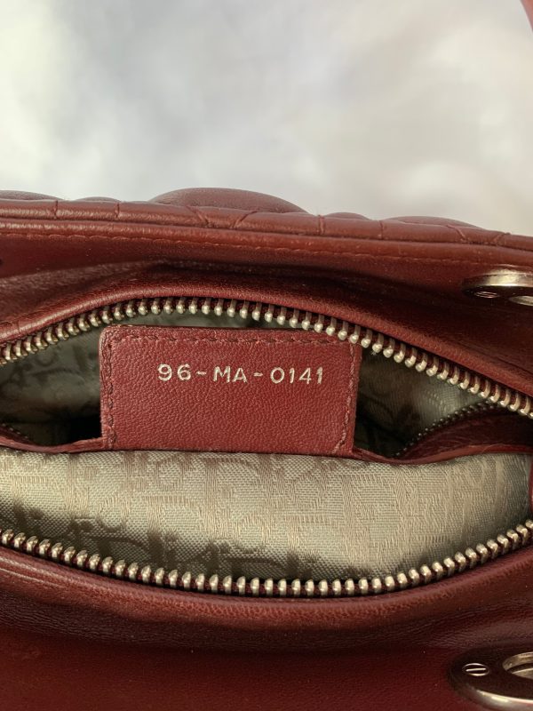 image 646265c5 1ca0 4b26 af35 1eeb2b183750 Lady Dior Medium Burgundy Cannage Lambskin Leather with strap