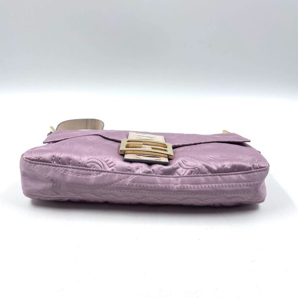 image 6edaec97 d553 42ec a685 9b2b6affe65c FENDI Baguette Purple Silk with embossed pattern