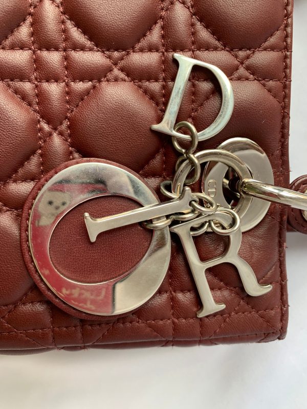 image 91953487 16a1 41ea 8b99 95b63d7c7cbe Lady Dior Medium Burgundy Cannage Lambskin Leather with strap