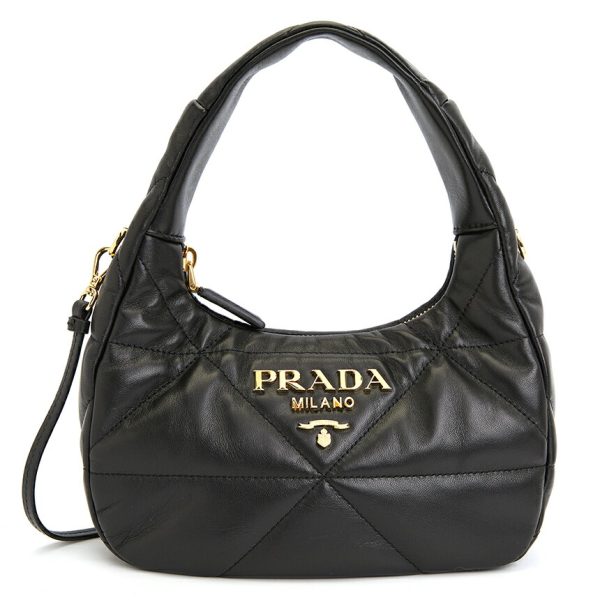 imgrc0095034853 Prada Tote Shoulder Bag Genuine Leather Black