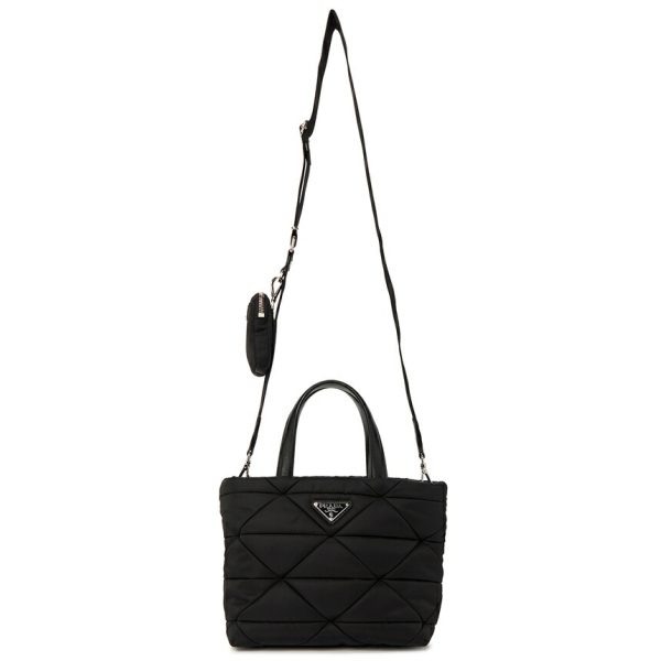 imgrc0095035012 Prada Tote Shoulder Bag Nylon Leather Cotton