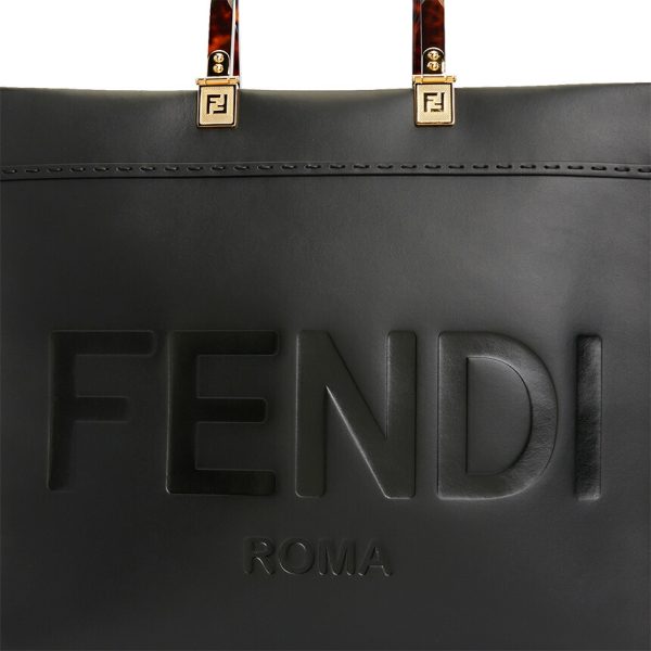 imgrc0099067324 Fendi Tote Shoulder Bag Leather Black