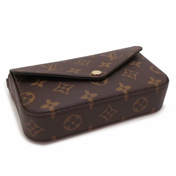 lvfelicie 3 Louis Vuitton Multi Pochette Crossbody Pouch Shoulder Bag Monogram