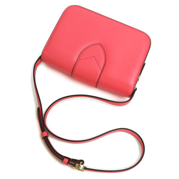 00001033 6 LOUIS VUITTON Smooth Leather LV PONT 9 Neuf Crossbody Shoulder Bag Dahlia Pink