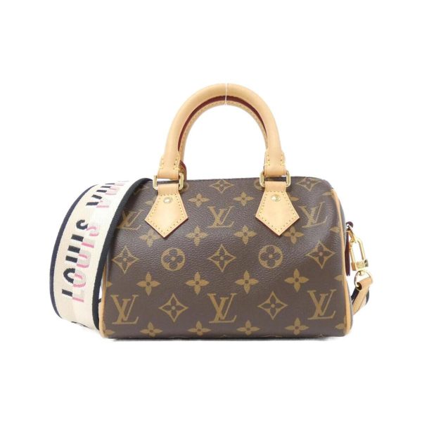 1 Louis Vuitton Monogram Speedy Bandouliere 20cm Boston Bag Black