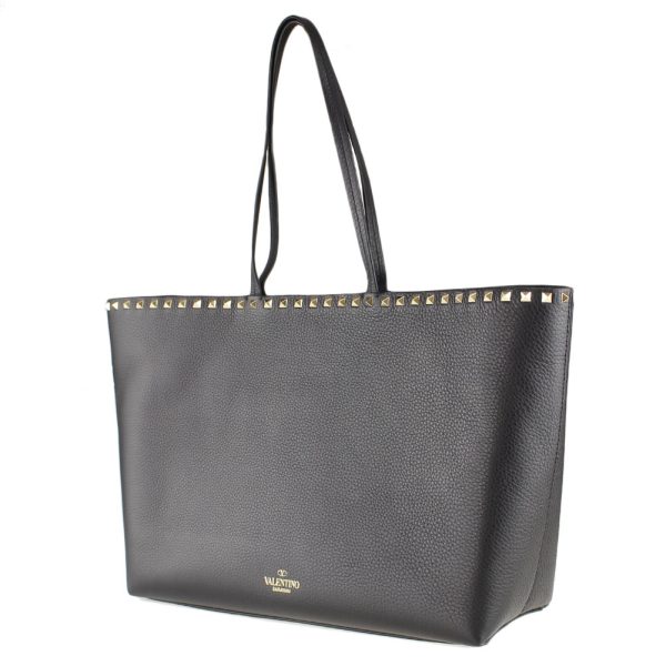 1 Valentino Tote Bag Studded Black