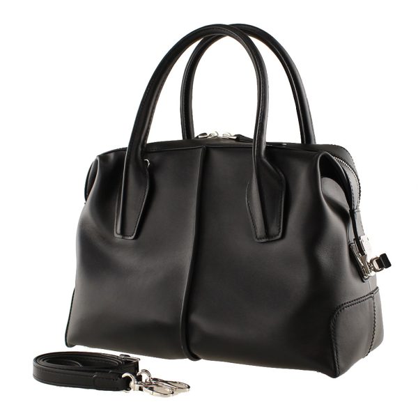 1 Tods Handbag Shoulder Bag 2way Black