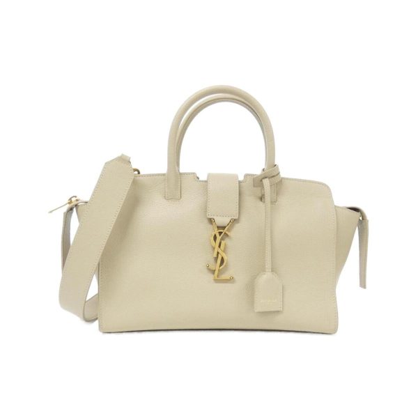 1 Saint Laurent Baby Tote Downtown Bag Beige