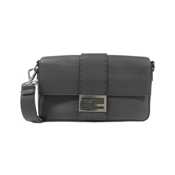 1 Fendi Selleria Baguette Calf Waist Bag NeroRut