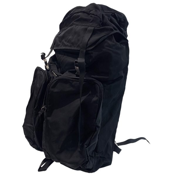 1 Prada V136 Triangular Plate Black Backpack