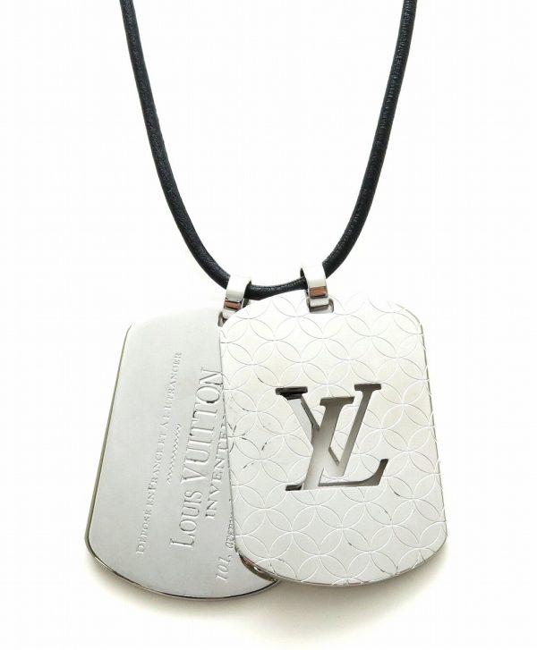 1 Louis Vuitton Pendantif Champs Elysees GM Necklace Pendant Silver