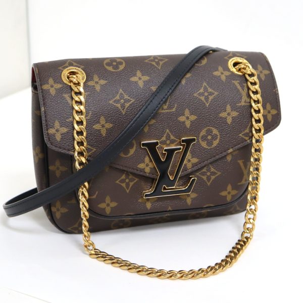 1 Louis Vuitton Passy Chain Shoulder Bag Monogram Brown