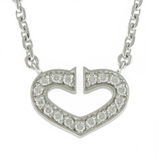 1 Cartier Necklace 18K Diamond Silver