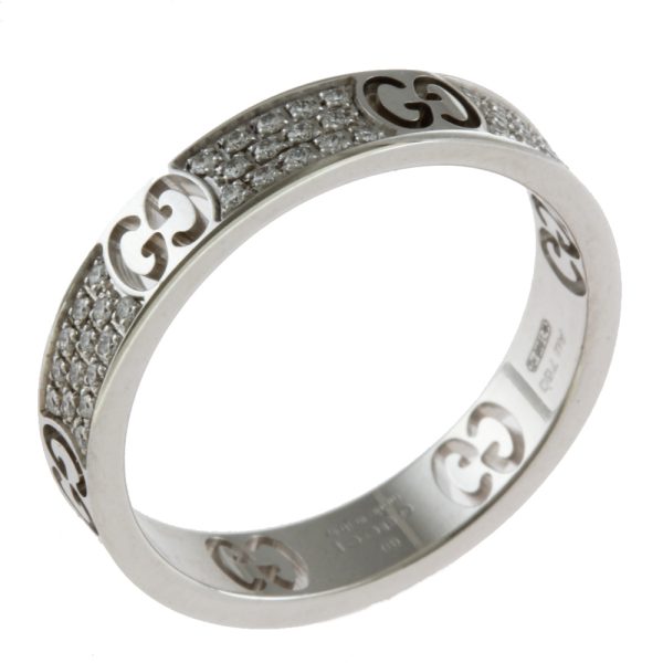 1 Gucci Icon Stardust Ring Ring 18k Diamond Silver