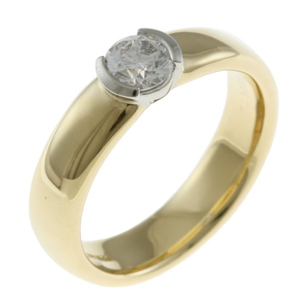 1 Tiffany Solitaire Ring 18K YellowGold