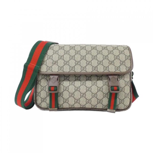 1 Gucci GG Supreme Canvas Shoulder Bag BeigeBrown