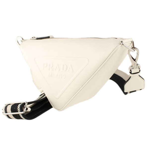 1 Prada Shoulder Bag Pochette White