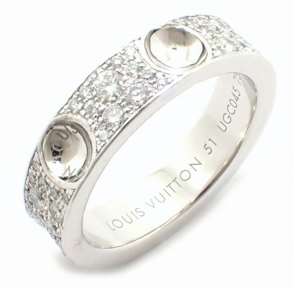 11351327 Louis Vuitton Empreinte Diamond Ring White Gold