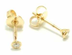 11610760 TIFFANY Co Tiffany Elsa Peretti Visor Yard Diamond Earrings K18YG Yellow Gold Diamond D010ct