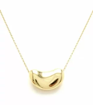 11691620 TIFFANYCo Tiffany Elsa Peretti Beans L Size Pendant Necklace Beans K18 Gold