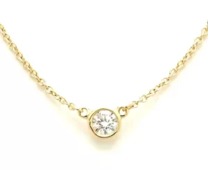 11900664 TIFFANYCo Tiffany Visor Yard Necklace Pendant K18YG Yellow Gold