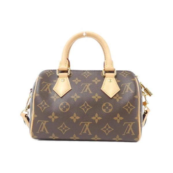 2 Louis Vuitton Monogram Speedy Bandouliere 20cm Boston Bag Black