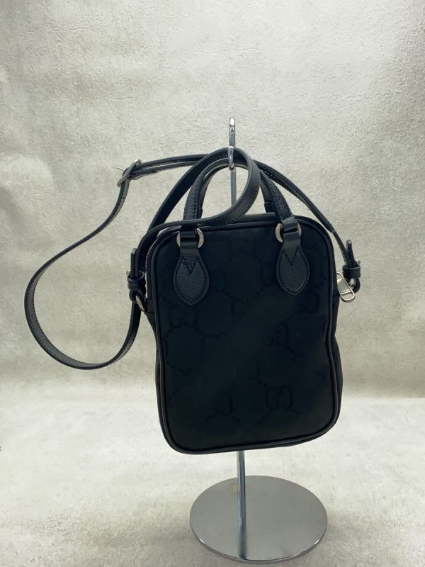 2 Gucci Shoulder Bag Off The Grid Allover Pattern Black