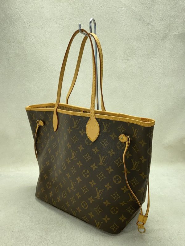 2 Louis Vuitton Neverfull MM Monogram Canvas Brown