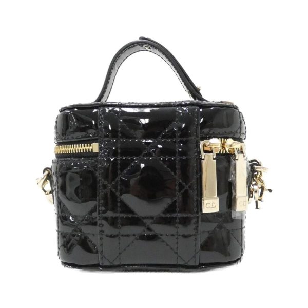 2 Christian Dior Micro Lady Dior Vanity Case Bag Black