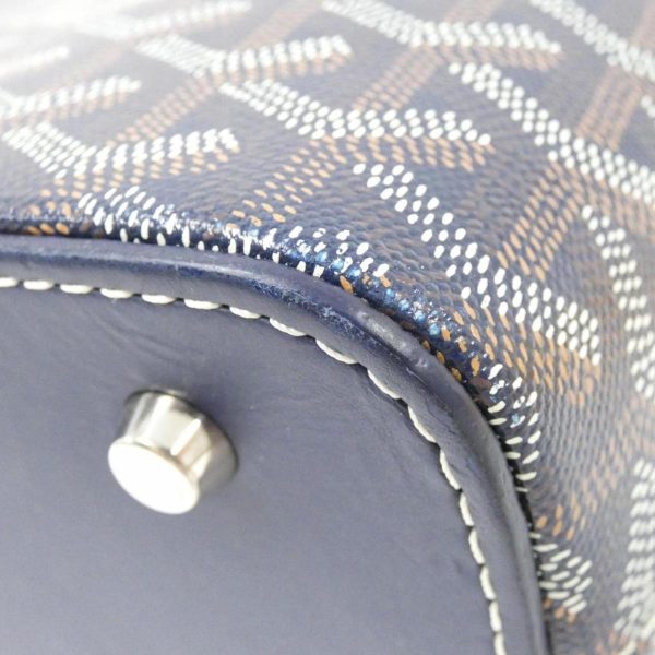 2 Goyard Marie MM Coated Canvas Bag Blue Marine