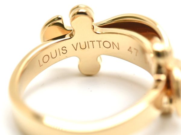 2 Louis Vuitton Petit Berg Stand Ring Gold