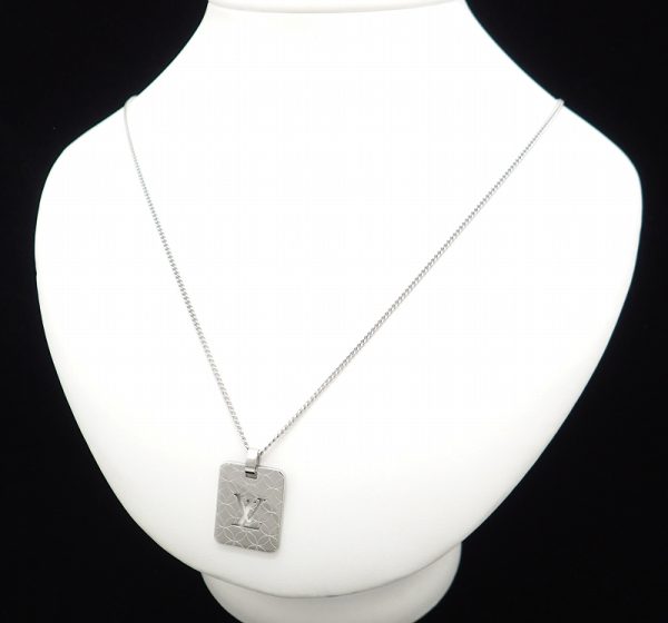 2 Louis Vuitton Elysees PM Necklace Pendant Silver