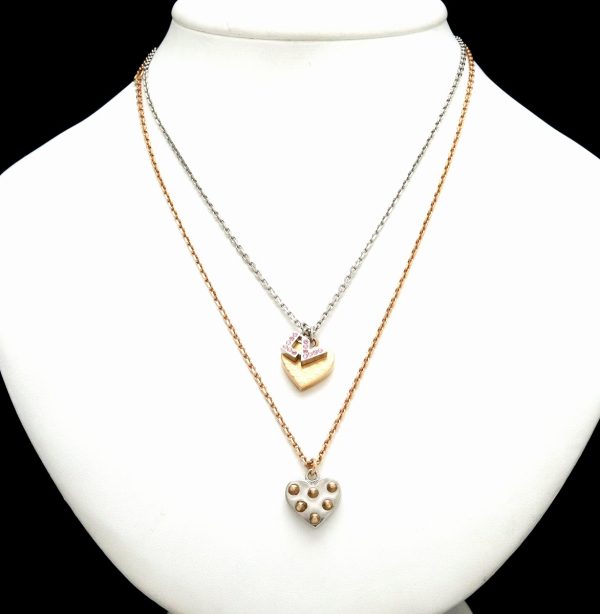 2 Louis Vuitton Pendantif Spiky Necklace Gp Gold