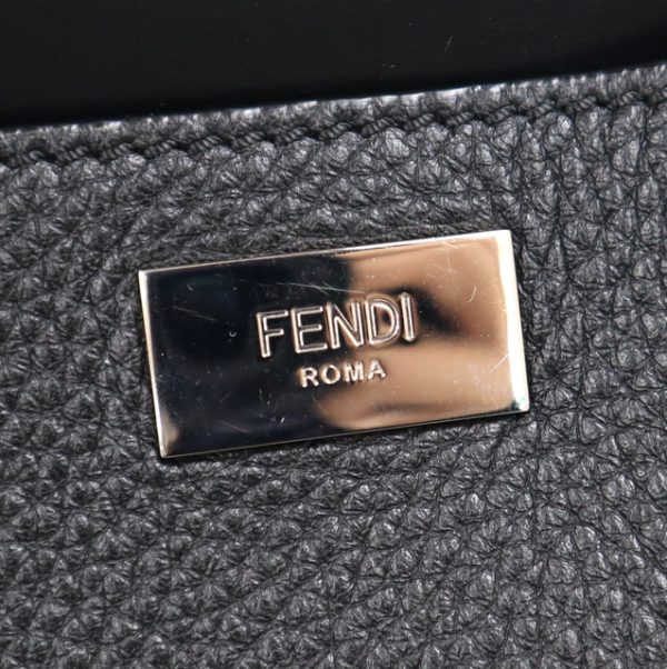 2 Fendi Peakaboo Essential Briefcase 2way Leather Black