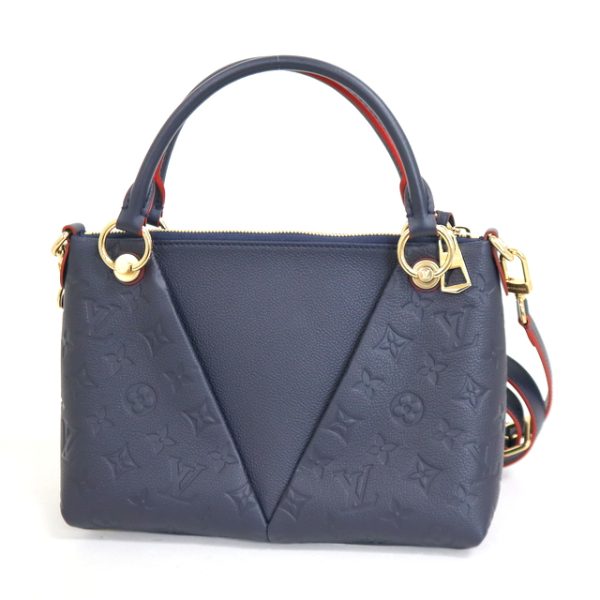 2 Louis Vuitton V Tote BB Monogram Empreinte Marine Rouge