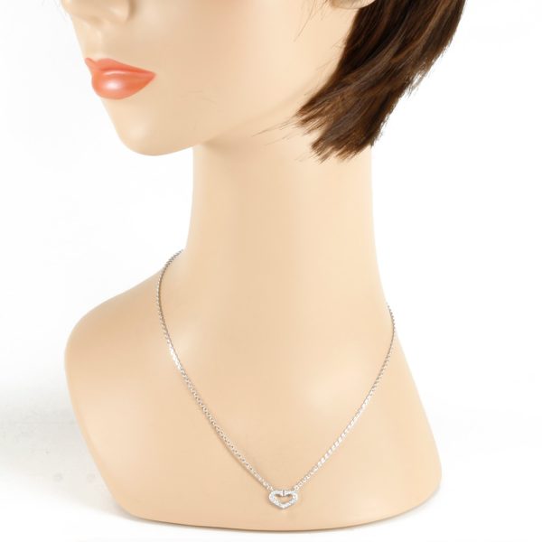 2 Cartier Necklace 18K Diamond Silver