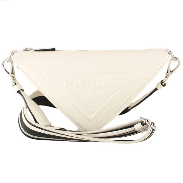 2 Prada Shoulder Bag Pochette White