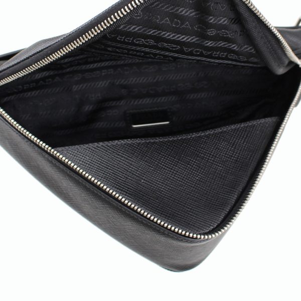 2 Prada Shoulder Bag Pochette Black